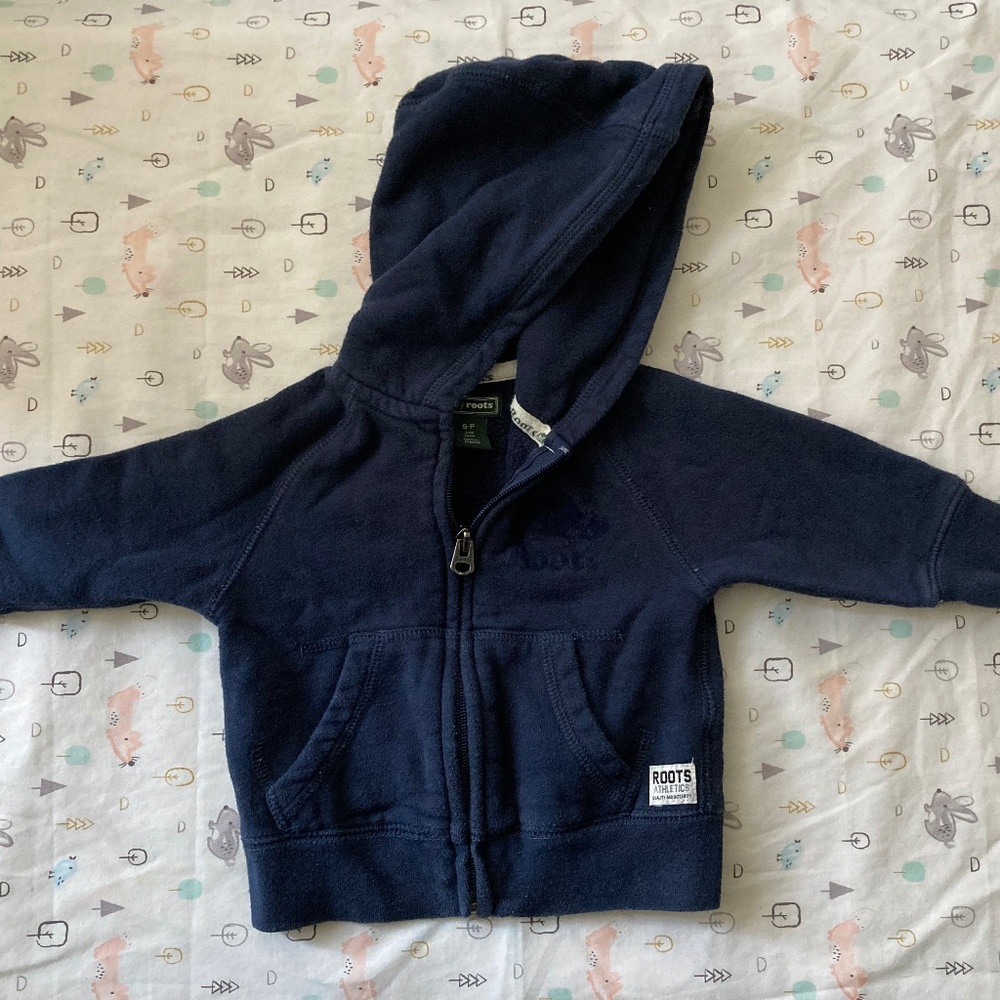 Roots baby sweater